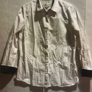 Barbour button down plaid detail women’s oxford shirt